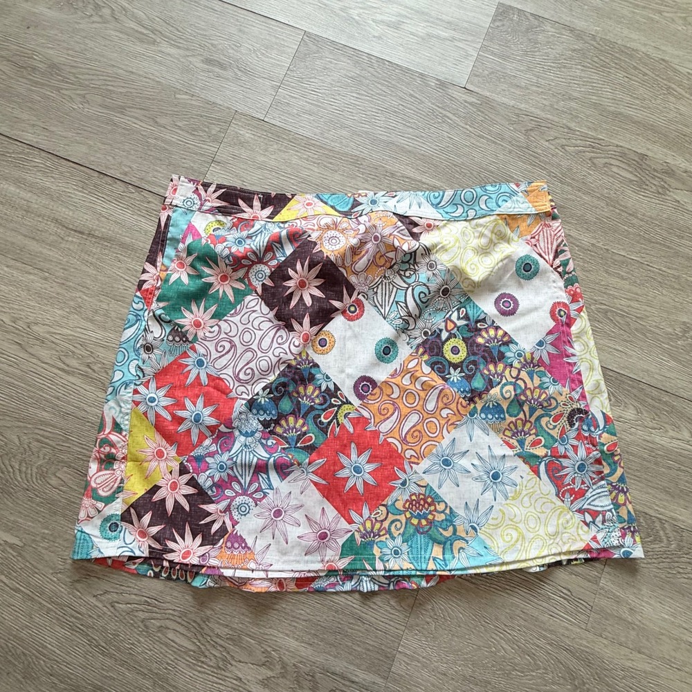 RipSkirt Hawaii Patchwork Floral Wrap Skirt XXL travel resort New